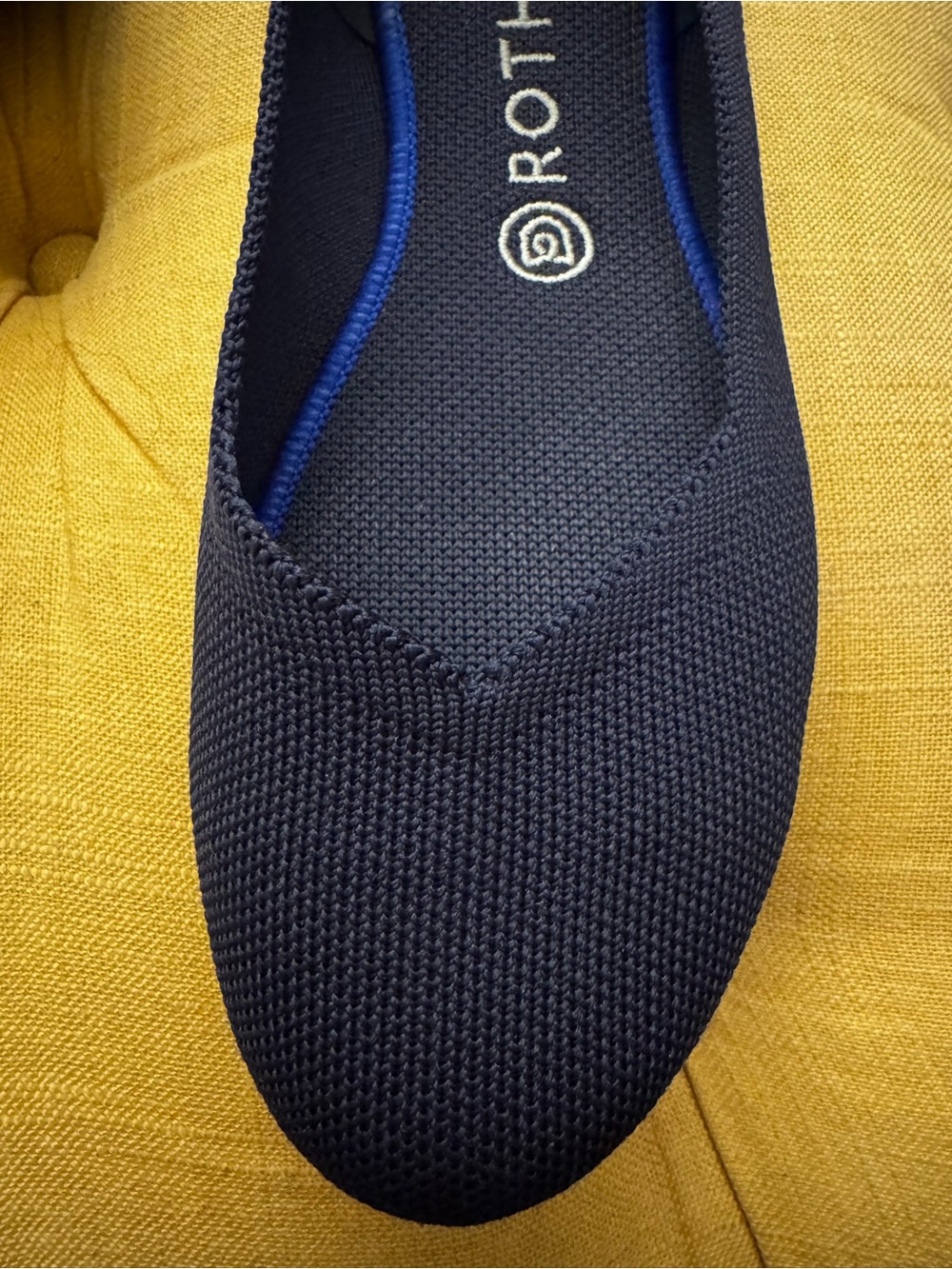 Rothy's Navy Knit Slip-On Flats - Picture 3 of 6